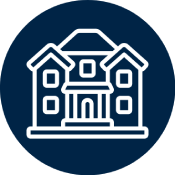 The icon represents Best View Window Cleaners' residential services, emphasizing their specialized approach to keeping home windows spotless and streak-free.